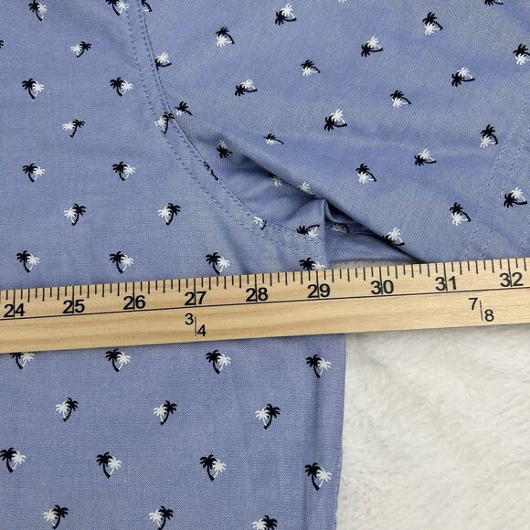 NWT Free Planet Men’s Button Up Casual Beach Tropical Shirt 4XLX Big & Tall - Picture 5 of 8